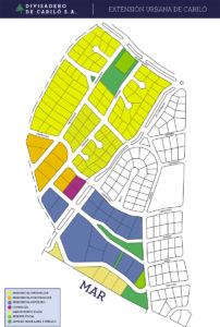 Plano Extensión urbana de Carilo